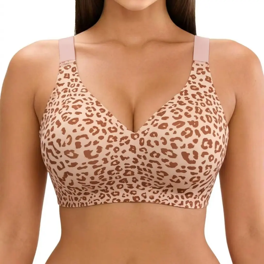 Women Jelly Bras Wirefree Full Coverage No Underwire Everyday Bras Comfortable Wireless Padded Tshirt Bra summervibes