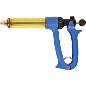 50ML Syringe  Semi Automatic Livestock Syringe, Adjustable Continuous Repeating Luer Lock Syringe for Cattle Cow Goat Sheep Pig RanchMate