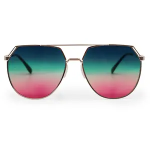 Farrah Pride - Tangle Free Aviator Sunglasses