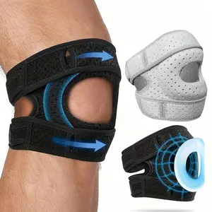 Adjustable Elastic Patella Knee Brace for Knee Discomfort, Compression Sleeve, Workout Knee Pads for Women & Men, Suitable for Sports, Patellar Knee Brace