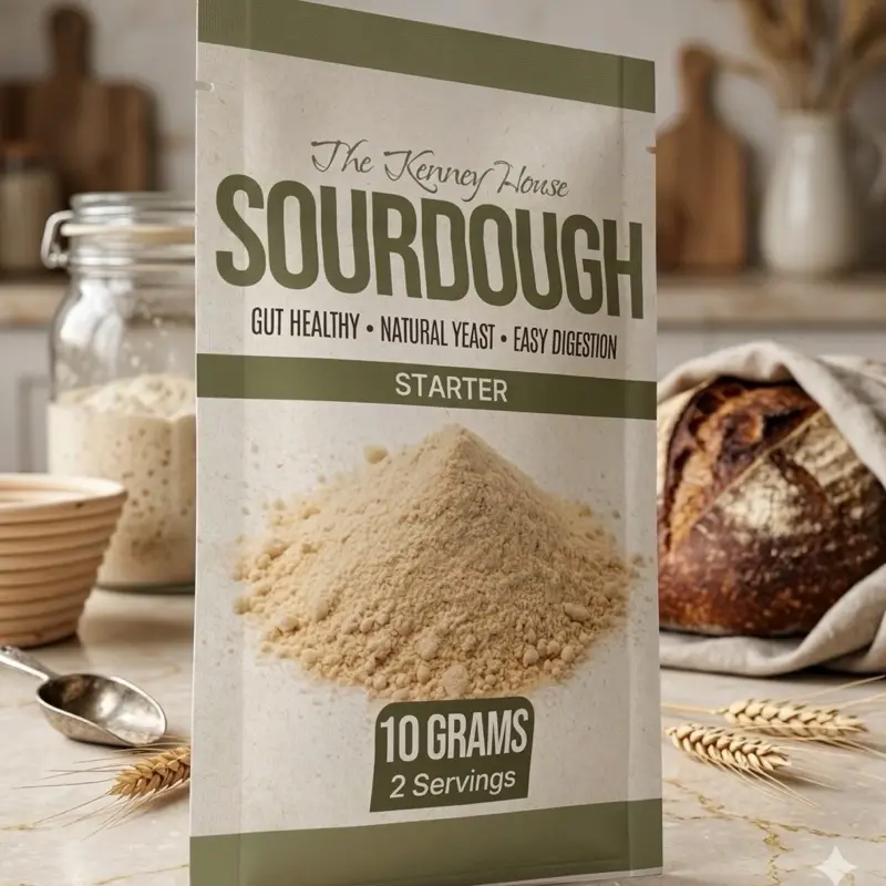 Dehydrated Sourdough Starter or Live Active Starter (wet)- Air Dried, For making bread, Natural Yeast, Sourdough, Dry, Starter, discard recipes, Food, Starter, Unbleached Flour, Rye Starter, Baking, Bake, Jar, starter kit sold separately,