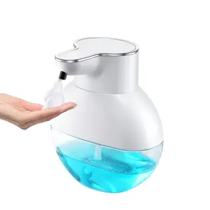 14oz Automatic Foam Soap Dispenser Wall-Mounted/Table Touchless Hand Sanitizer Dispenser Electric 2 Adjustable Levels IPX5 Waterproof Perfect for Commercial or Household Use
