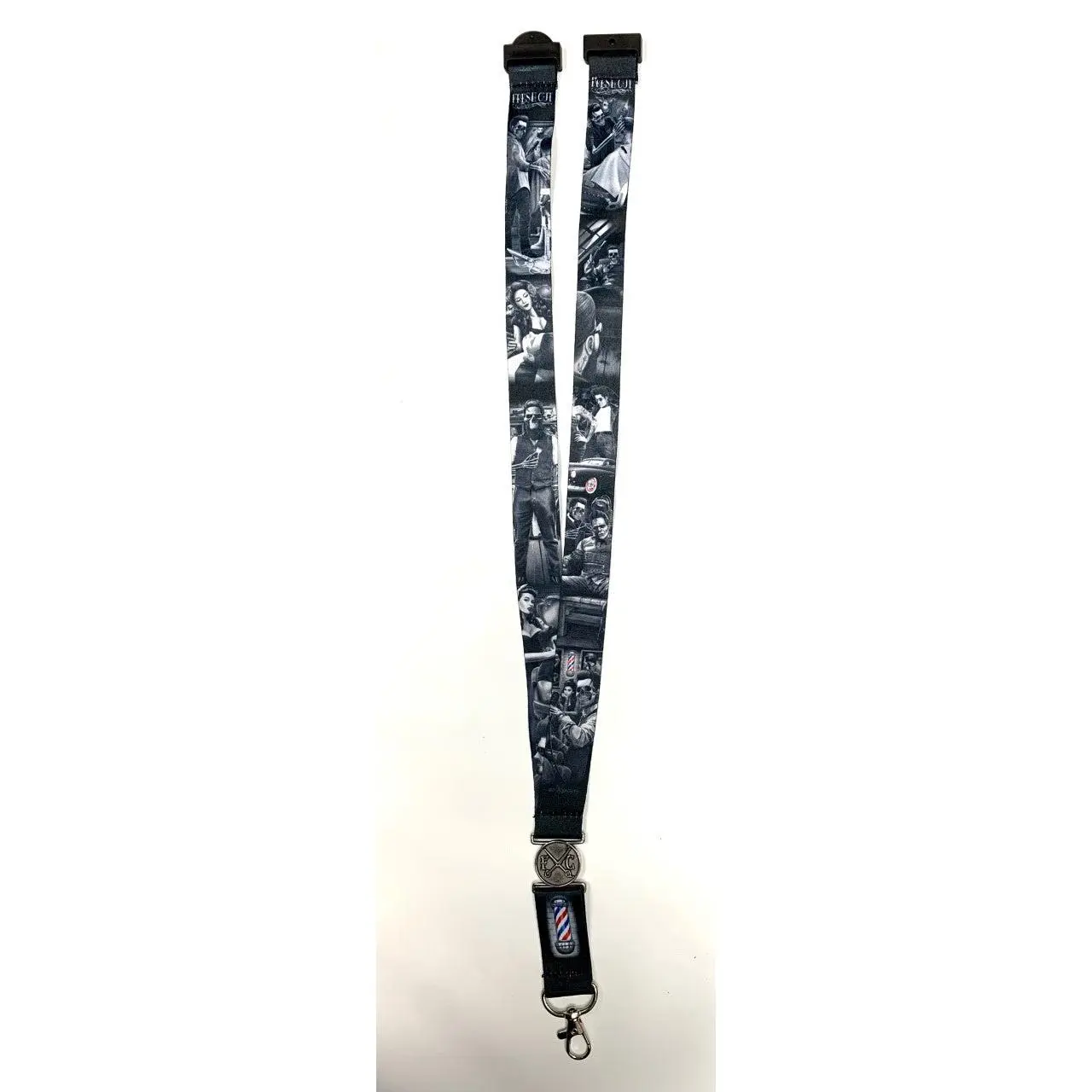 DGA FRESH CUT LANYARD - 100% Polyester with Metal Logo Medallion - 20" Long Snap Buckle Release for Keys & ID