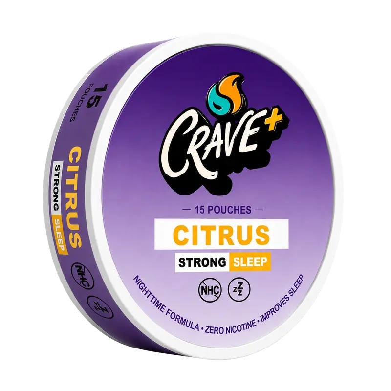 CRAVE Sleep Pouches - Citrus - 15 Count - Caffeine & Nicotine-Free