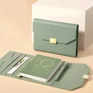 Three-Fold Business Office Notebook, Matte Finish and Regular Lines, Fashionable Notebook for Notes and Meetings, Ideal for Professionals, Stationery Office Supplies, Work Accessories