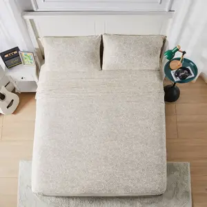 Seek Full Topography Print Jersey Sheet Set