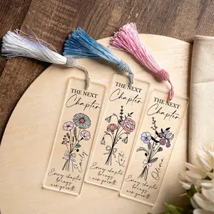 Personalized College Graduate Gift, The Next Chapter Bookmark, Custom Name Birth Flower Bookmark, University Gift, Class of 2026 Keepsake, Gift for Book Lover, Bookshelf Trinkets