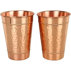 Hammered copper cups, Copper water glasses, Ayurvedic copper cups, Moscow mule cups set, Pure copper tumblers, Large copper cups, Set of 2 Large 13 Oz