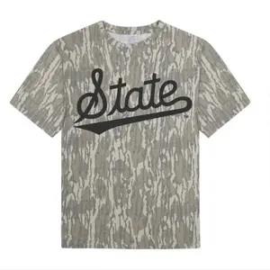 Mossy Oak State Black Classic Short Sleeve Tee - Comfortable Lightweight Shirt for Everyday Use, Hunting 3D Tee, Style 3D T Shirt Camo