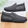 Men's Comfortable Soft Sole Casual Slip-On Walking Shoes, Breathable Low Top Dad Sneakers, Old Beijing Cloth Shoes for Daily Wear, Soft Soled Shoes, Low Cut Shoes