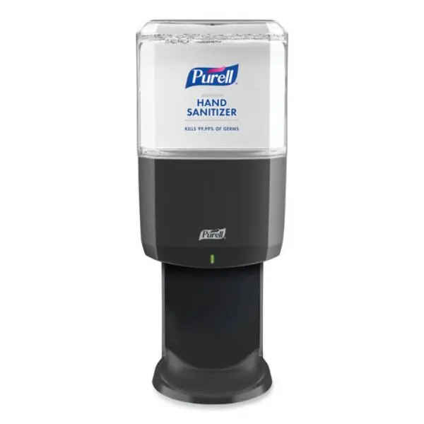 Gojo Industries GOJ772401 ES8 Touch Free Hand Sanitizer Dispenser, 1200 ml - 5.25 x 8.56 x 12.13 in., Graphite