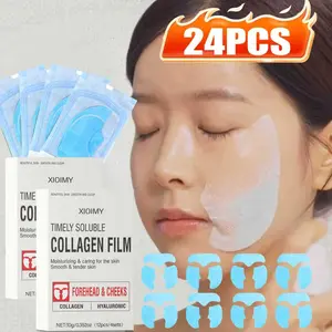 24pcs Collagen Gel Face Mask, Quick Absorption, Gentle Non-Irritating, Strong Hydration, Deep Moisturizing, Suitable for All Skin Types