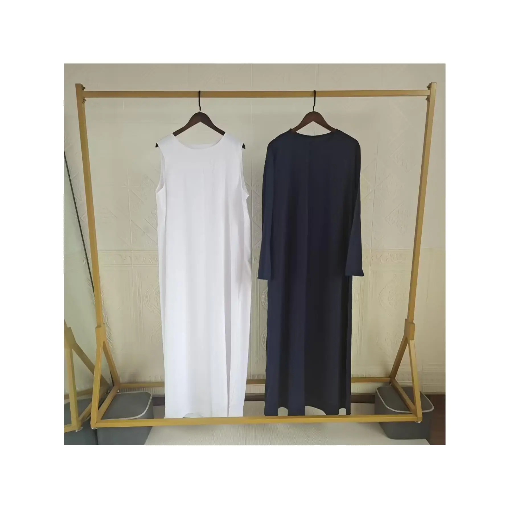 Women'S Stylish Black and Beige Abaya with Hood - Casual, All-Season, Loose Fit Dress for Spring, Summer, Fall, Winter, Casual Attire | Elegant Abaya