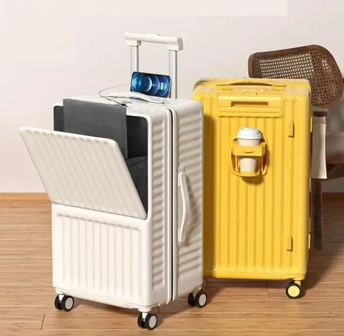 Carry on hard shell durable traveling luggage ,with USB charging port travel suitcases douable spinner wheels ,(20/26/30inch )gift for back to school  out fit airport