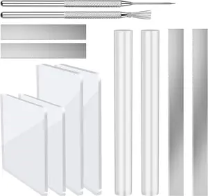 12 count Polymer Clay  Tools,  Roller for Polymer Clay,  Sheet Rectangle Shape, Clay Rolling Pin, Modeling Clay Carving Tools, Shaping  for Clay DIY, Earing Making,