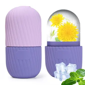 Ice Roller for Face and Eye, Ice Face Roller, Ice Roller Skin Care Tools Gifts for Women , Preppy Cute Silicone Ice Mold Stuff for Beauty