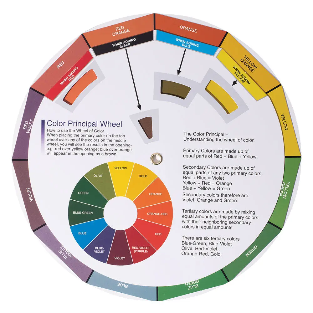 Soft 'N Style Color Wheel, Salon Hair Color Basic Rules Reference Tool, Visual Chart for Beauty & Personal Care Haircare Styling