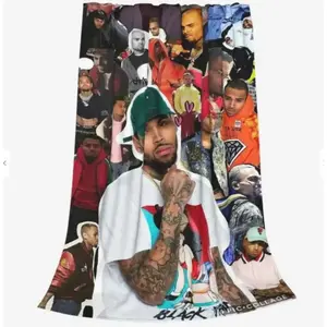 Soft Funny Throw Blanket Throw Chris Blanket Brown Merch Stuff Merchandise Blankets Gifts Fleece Super Cozy Lightweight Christmas Blankets For Travel Bed Couch Sofa Camping