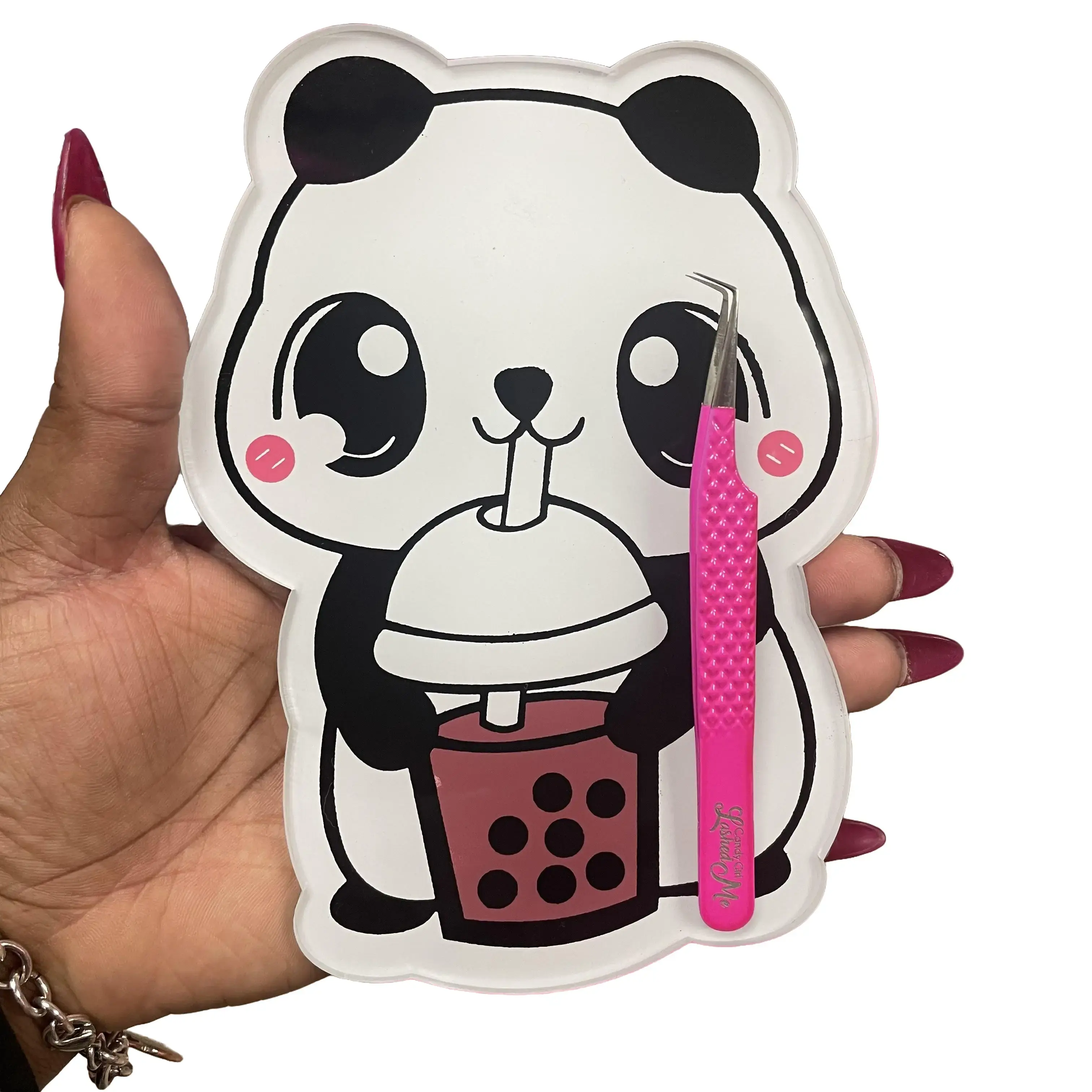 Boba Bear Lash Tile, Kitty Boba Lash Tile, Bear Lash Tile, Boba Bear Lash Pallet, Panda Boba Lash Pallet, Boba Panda Lash Tile, Bear Lash Tile