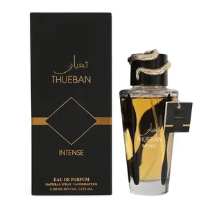 Thueban Intense Black Spray Perfume Eau de Parfum for Men and Women 100ml/3.4fl.oz.