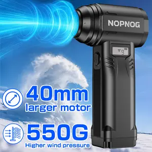 NOPNOG 550G Strong Wind 9 Gears Brushless Handheld Turbo Blower with 40mm Larger Motor for Violent Jet Cleaning Tool