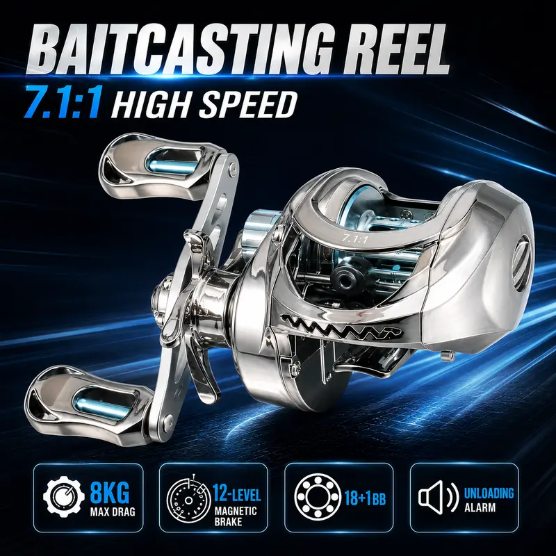 are baitcaster reels reversible AC Baitcasting Reel Saltwater Freshwater Fishing Max Drag 8KG Light Surf Cast Reel Reels (Left Hand) : Sports & Outdoors Industrial durable Baitcaster or Spinning Reel? Getting