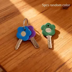5-Piece Multi-Color Keycap Set with Labels, Durable Keycap Protector, Color-Coded Design, Protection, Easy Installation, Ideal for Home Office Parties Keys
