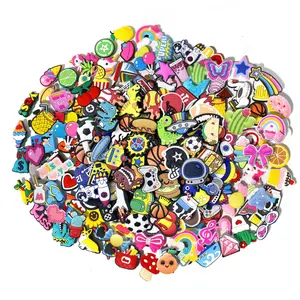 35 Pcs Random PVC Shoe Charms,Garden Shoes Cute Shoe Charms Decoration with Different Designs Shape for Girls,Boys and Adult Party Gift