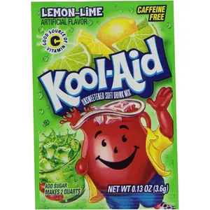 24x Kool-Aid Lemon Lime Drink Mix Pack - Refreshing Hydration Powder 0.13oz