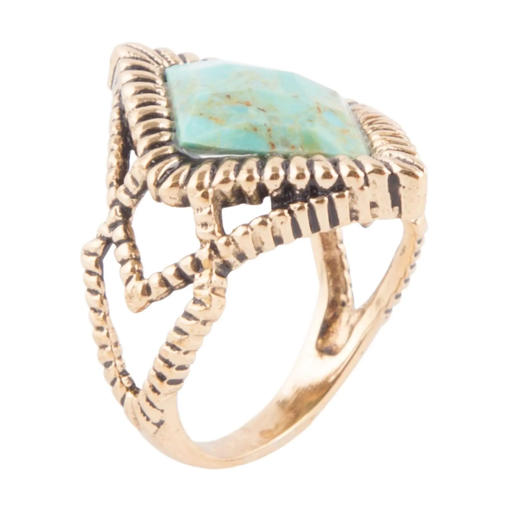 Barse Artisan Crafted Composite Turquoise Ring