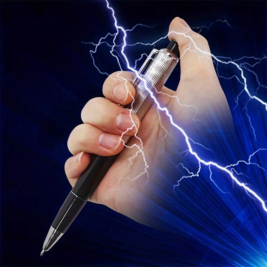 1 PC Shocking Pen Prank Toy, Electric Shock Ballpoint Pen, Funny Gag Gift for Party Jokes, Prank Gifts