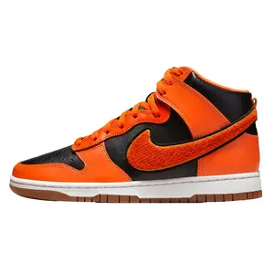 Nike Dunk Hi Retro University Black / Safety Orange  DR8805-002 Men's
