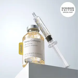 [Sungboon] Silk Lifting Peptide Ampoule | Wrinkle Care | Face-Lift at Home serum with Peptides & Deep Collagen | Plumping, Smooth, Anti aging Korean Skincare