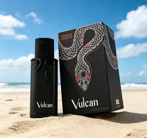 Fragrance World French Avenue Vulcan Black EDP 100ml Spicy Leather Woody Long Lasting Men Perfume