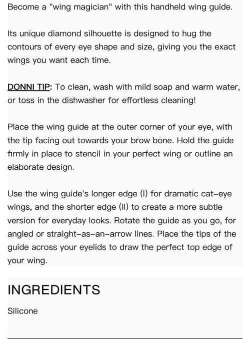 WING MAGICIAN Silicone tool for WING EYeliner
