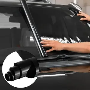 Car Auto Window Thermal Insulation Privacy Film, Removable Scratch Resistant Sun Blocking Sun Shade Film, Static Anti UV Heat Blocking Privacy Tint Film