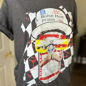 *Made to Order* Raise he11 praise dale, nascar, racing, vintage summer shortsleeve.