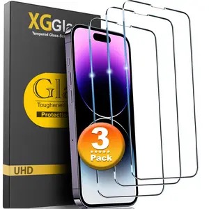[3PC] For Apple iPhone 17 17e Air 16 16e 15 Pro 14 Plus 13 12 Mini 11 Pro Max X XR Xs Max 8 7 6 SE 2020 2 SE 2023 Tempered Glasses Screen Protector