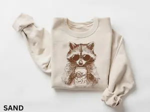 [Sale off up to 45%] Raccoon Diet Dr Pepper Sweatshirt | Ironic Humor Crewneck
