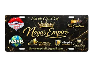 ROTG Signature Identity License Plates | Fully Custom Name, Business Logo, Sports & Organization Vanity Tags