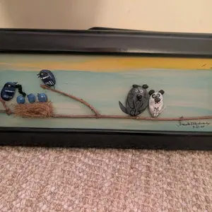 Custom made rock painting