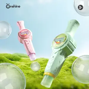 Kids Mist Bubble Machine, Elastic Smoke Bubble Fog Wand Sword, Light Up Musical Interactive STEM Toy, Parent‑Child Outdoor Summer Play Toy, Perfect Birthday Gift for Boys and Girls