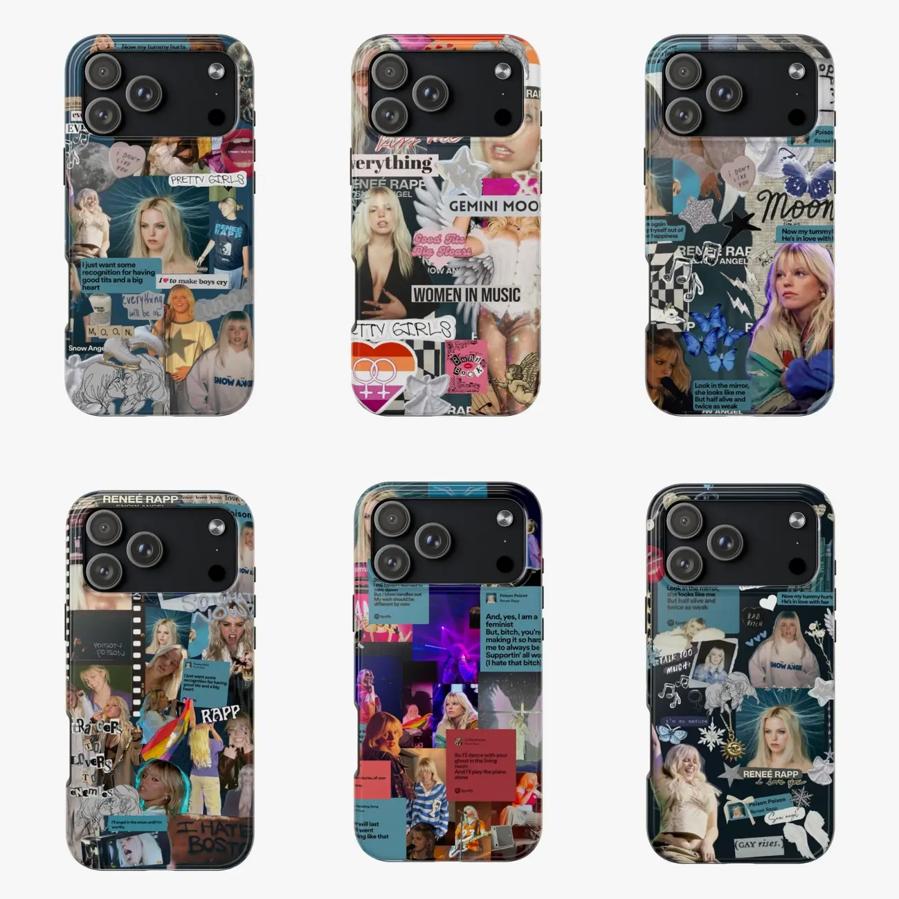 Renee Rapp Bite Me Tour Phone Case, For Iphone 17, 16 15, 14, 13, 12, 11, X, 7 , 8 Pro Max X XR XS 8 SE Mini Plus