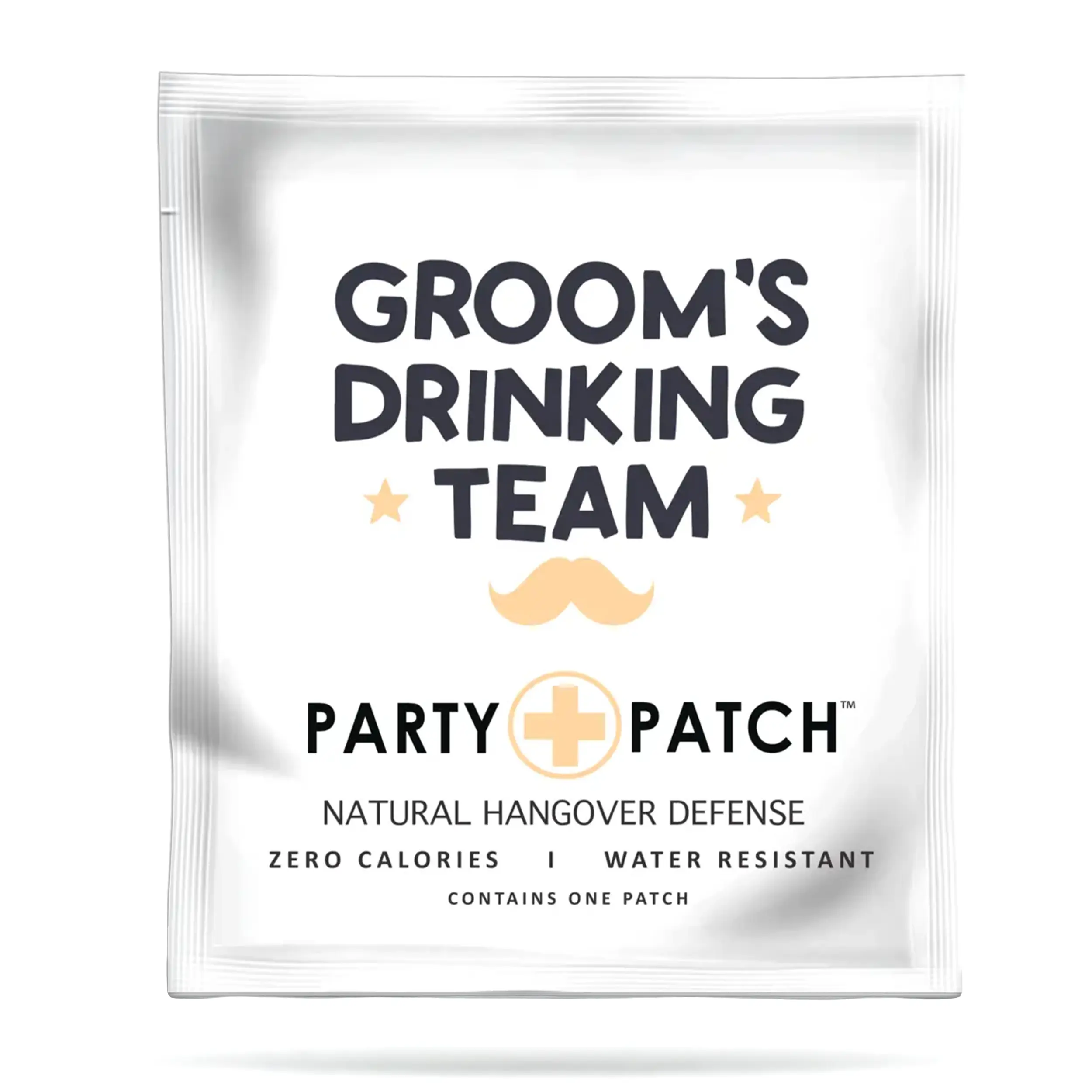 Party Patch - Groom's Drinking Team Patch Water-Resistant Patch, Recovery Sticker, Party Attire Accessory for Celebrations and Nights Out