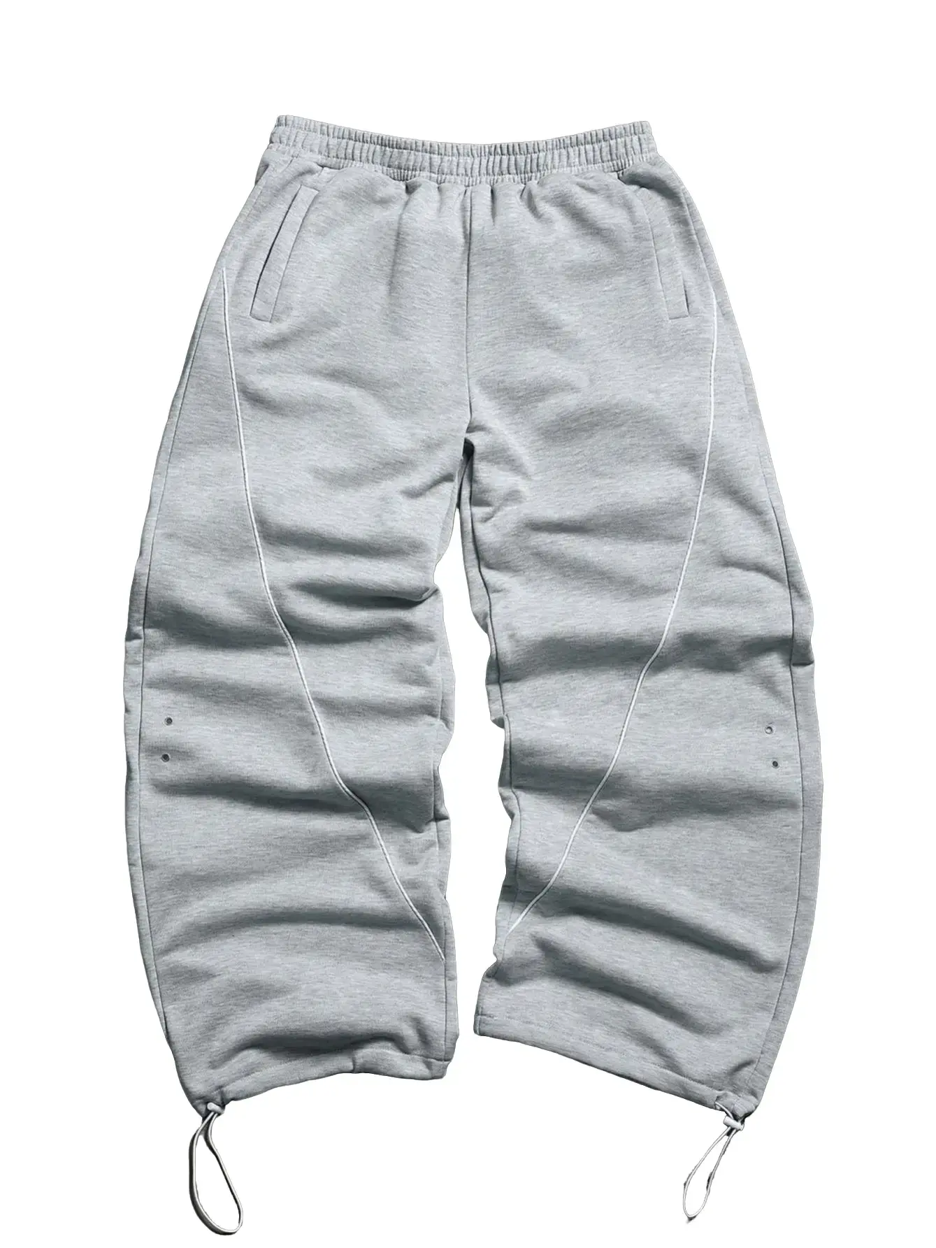 Men's Baggy Sweatpants - Ultra-Soft Heavyweight Oversized Joggers with Relaxed Barrel-Leg Fit, Adjustable Drawstring Cuffs for Streetwear & Loungewear, Cuffed Sweatpants, Chic, Basics