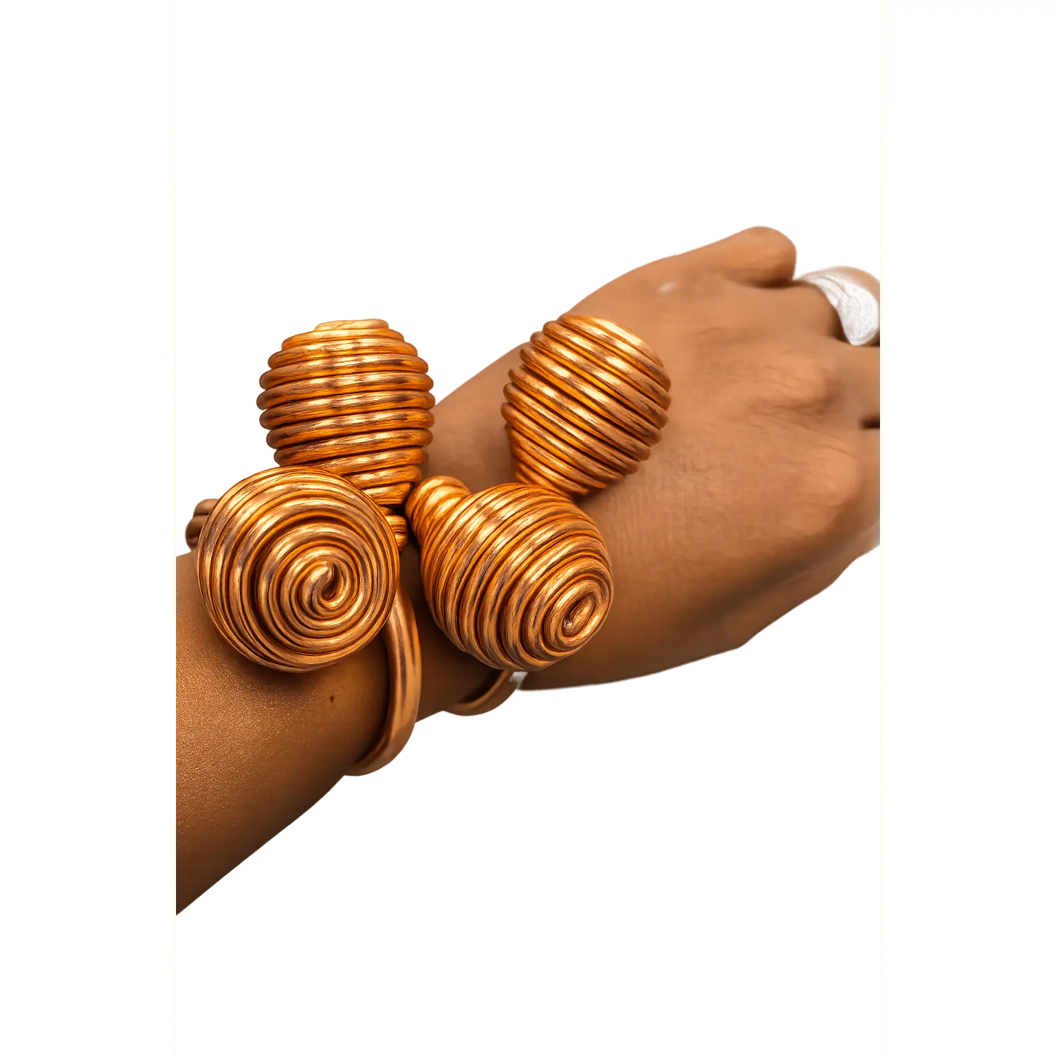 Spiral Bracelet (copper colored) aluminum