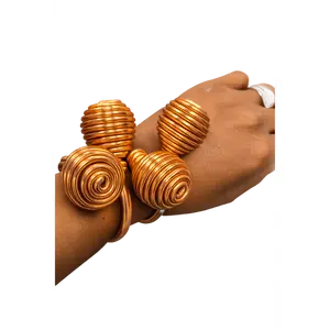 Spiral Bracelet (copper colored) aluminum