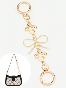 Bag chain extension buckle, bow four-leaf flower metal chain pendant bag pendant, small and exquisite versatile, shoulder bag decoration belt bag chain fashion bag accessories bag chain creative versatile metal buckle Chain Strap Fashionable Chain Strap