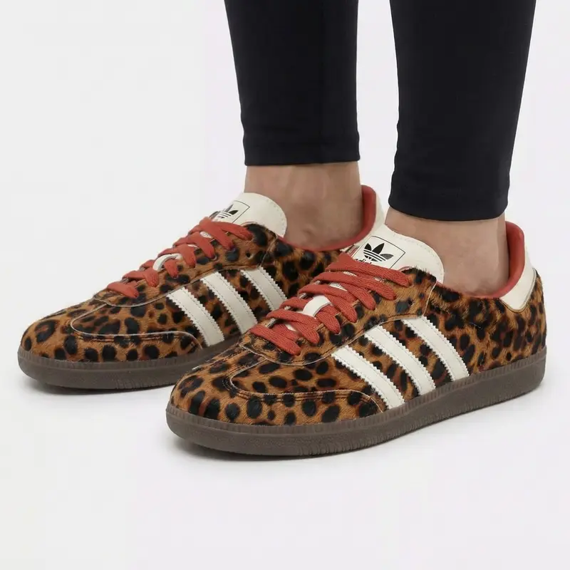 adidas gazelle silver green womens adidas Originals Women's SL 72 OG "Leopard Magic"