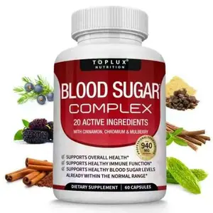 3 Bottles Nutrition Blood Sugar Complex 20 Vitamins &Minerals for Effective Glucose Management andOverall Health Support natural Healthcare Fitness Edible blood sugar complex supplement | healthy blood sugar